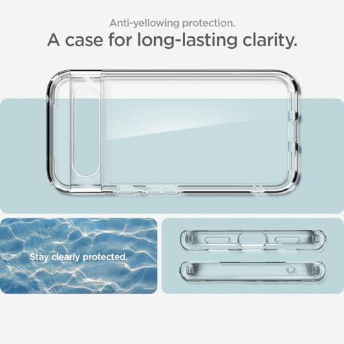 Spigen Ultra Hybrid for Pixel 8a Case, Crystal Clear - color: Clear, size: Pixel 8a