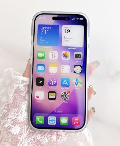 Qokey Compatible for iPhone 17 Pro Max Case 6.9", Black Cats on Garden, Frosted Texture Fingerprint-Resistant Floral Shockproof Phone Cover for Women Girls, Purple Blue Flower - color: Black Cats Purple Blue Flower