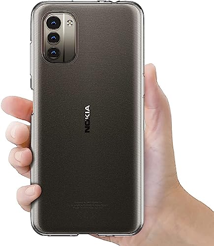 MaiJin Case for Nokia G21 / Nokia G11 (6.5 inch) Soft TPU Rubber Gel Bumper Transparent Back Cover