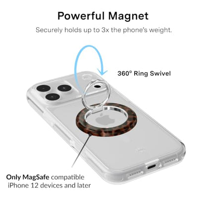 VELVET CAVIAR Compatible with MagSafe Phone Grip - color: It Girl Leopard