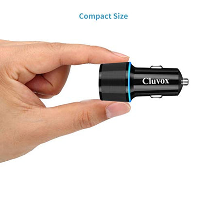 36W Fast USB Car Charger for Samsung A57/A56/A55/A37/A17/A16/A36 Android - color: Black