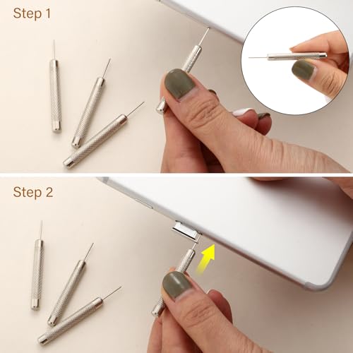 Outus 8 Pack Sim Card Removal Tool Ejector Tray Pin with 4 Cleaning Cloth