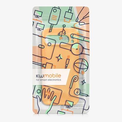 kwmobile Case Compatible with Google Pixel 9 Pro XL Case - Protective Slim TPU Phone Cover - Soft Matte Finish - Fruity Orange - color: Fruity Orange