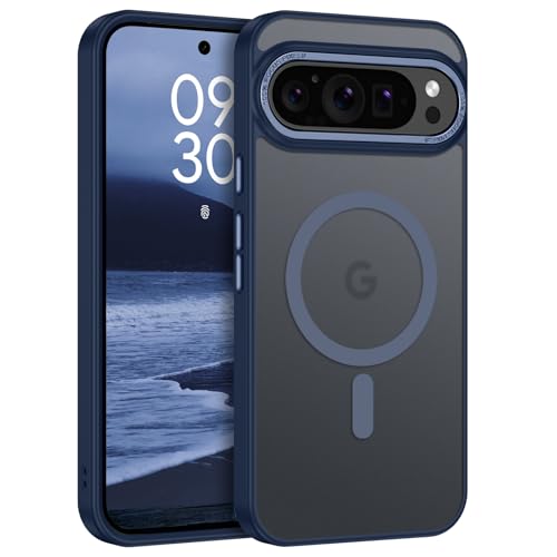 BENTOBEN for Google Pixel 9 Case [Compatible with Magsafe] Translucent Matte Magnetic Pixel 9 Case Slim Thin Shockproof Women Men Girls Boys Protective Phone Cases for Google Pixel 9 6.3", Navy Blue - color: Navy Blue