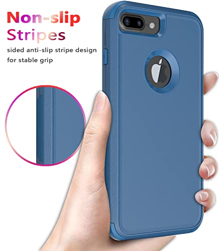 Diverbox for iPhone 8 Plus & 7 Plus Case - Shockproof, Dropproof, Dust-Proof Heavy Duty Protection - Blue - color: Blue