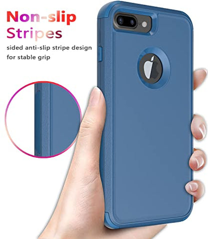 Diverbox for iPhone 8 Plus & 7 Plus Case - Shockproof, Dropproof, Dust-Proof Heavy Duty Protection - Blue - color: Blue