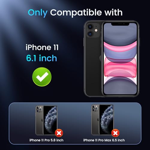 Caka for iPhone 11 Case, iPhone 11 Phone Case with Stand Black | Compatible with MagSafe, Built-in Hidden Kickstand, Solid Protective Dual-layer TPU+PC Shockproof Magnetic Phone Cover - color: Black