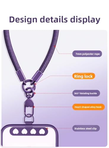 Phone Wrist Strap Lanyard Hand Wristlet with 360° Rotating Clip Stainless Steel Tether Buckle Finger Grip Strong Durable Anti-Tangle Universal for iPhone 17 Pro Camera Keychain Travel Beige - color: Beige