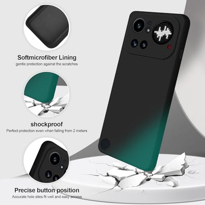 GiiYoon Silicone Case for Nothing Phone 4a Pro, Black - color: Black, size: Nothing Phone 4a Pro