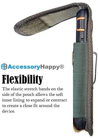 AH Hunting Tree CAMO Nylon Phone Holster w/Belt Loop, for Android Moto iPhone 11 Pro Max XS Max iPhone 8 Plus,6S+ 6 Plus, OnePlus 6T Pouch Holster Holder Bag Waist Carrying Fits Thick Case (Large) - color: CAMO, size: LARGE CAMO