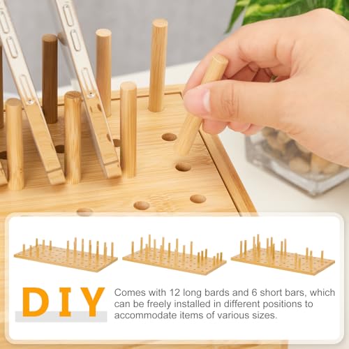 Homde Office Charging Station Organizer: 2 Layer Charger Holder (Natural) - color: Natural