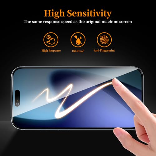 3+3 Pack Privacy Screen Protector for iPhone 17 Air，3 Anti-Spy Tempered Glass Film+3 Camera Lens Protector, Anti-Scratch, 9H Hardness，Compatible phone cases，High definition