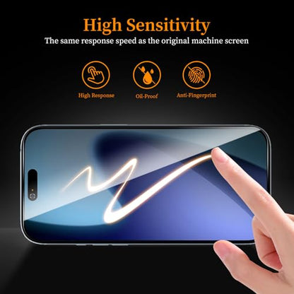 3+3 Pack Privacy Screen Protector for iPhone 17 Air，3 Anti-Spy Tempered Glass Film+3 Camera Lens Protector, Anti-Scratch, 9H Hardness，Compatible phone cases，High definition
