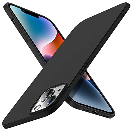 X-level Compatible iPhone 14 Case Slim Fit Ultra-Thin [Guardian Series] Soft TPU Matte Finish Coating Phone Cases Lightweight Anti-Scratch Back Cover Grip 6.1" (2022)-Black - color: Black, size: iPhone 14