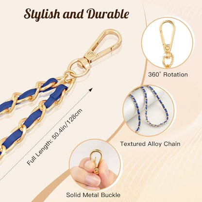 TiMOVO Phone Lanyard Metal Chain Crossbody, Sapphire Blue - color: Sapphire Blue, size: Standard