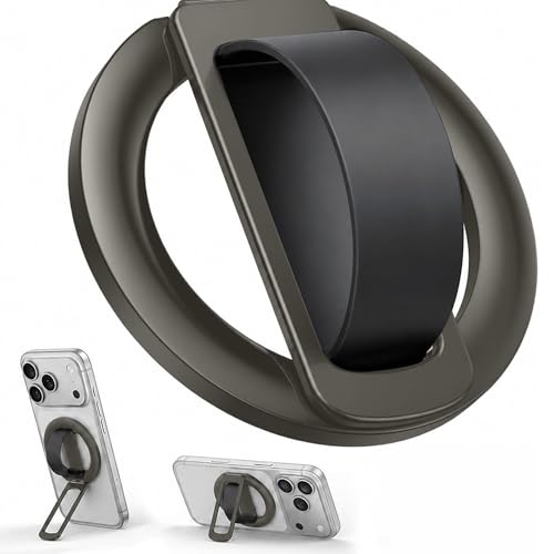 Magnetic Phone Grip & Kickstand Combo for MagSafe Soft Silicone Finger Loop