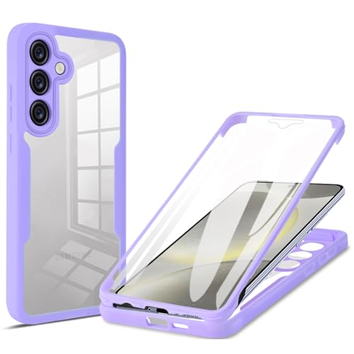 for Galaxy S26 Case with Screen Protector.Full Purple | Military Grade Shockproof 360° Full Body Rugged Case Cover for Samsung Galaxy S26 - color: Purple, size: Galaxy S26