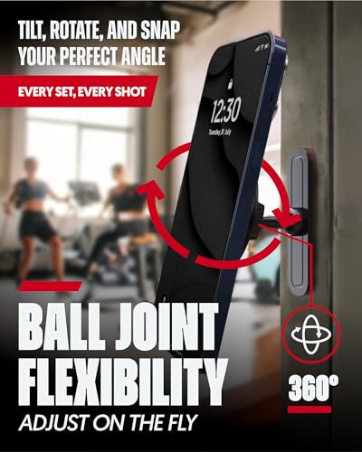 Magnetic Phone Holder for Gym, Stand for MagSafe and Android, Alloy Base