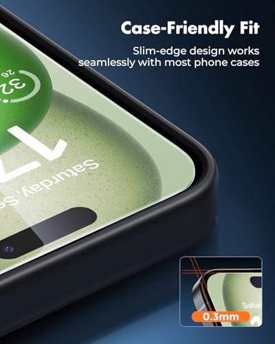 UNBREAKcable iPhone 15 Plus Screen Protector & Camera Lens Protector - size: iPhone 15 Plus