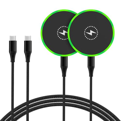 25W Magnetic Wireless Android Phone Charger Pad for Samsung Galaxy S26Ultra - color: 2black