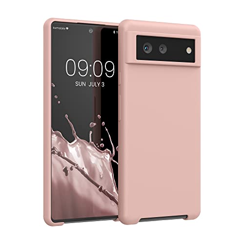 kwmobile Case Compatible with Google Pixel 6 Case - TPU Silicone Phone Cover with Soft Finish - Nude Lilac - color: Nude lilac, size: Pixel 6