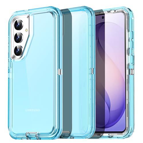 AICase for Samsung Galaxy S26 Plus Case Clear 3 in 1 Heavy Duty Drop Protection Full Body Rugged Shockproof/Dust Proof 3-Layer Military Protective Tough Durable Cover for Samsung S26 Plus 6.7"_4 - color: 3 in 1_Blue, size: Samsung Galaxy S26 Plus