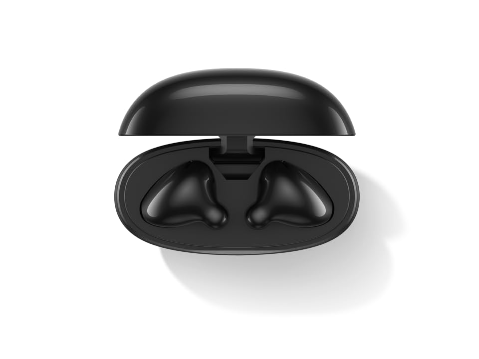 Lenovo E310 True Wireless Earbuds, Bluetooth 5.3 TWS Headphones with 13mm Drivers, AI Noise Reduction Mic, Up to 20H Battery with Case, USB-C Charging, IPX4 Water Resistant, Touch Control, Black - color: Black