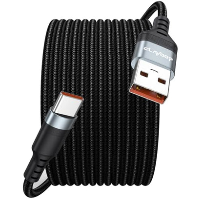 15ft USB C Cable Fast Charging 23W, Extra Long USB A to USB-C Charger Cord - size: 15 Feet