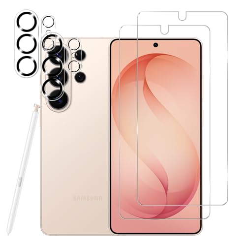 Galaxy S26 Ultra Tempered Glass Screen Protector + Camera Lens Protector [2 + 2 Pack][Case Friendly][Anti-Scratch][Ultrasonic Fingerprint Unlock]HD Protective Film for Samsung Galaxy S26 Ultra - size: Galaxy S26 Ultra(6.9")