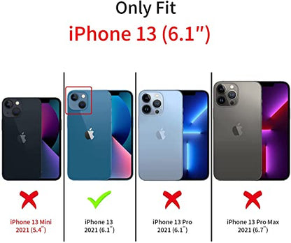 Strap Case for iPhone 13 with Stand, HD Clear | Wrist Strap Kickstand, Adjustable Finger Hand Grip Loop, Slim Transparent Anti-Scratch Back, Soft Bumper Phone Cover - color: HD Clear, size: iPhone 13