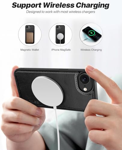 OCASE for iPhone 17e Case/iPhone 16e Detachable Wallet Case with Card Holder, 2 in 1 Pu Leather Flip Folio with RFID Blocking Stand Wrist Strap Shockproof Phone Cover 6.1 Inch 2025, Black - color: Black, size: iPhone 16e/ iPhone 17e