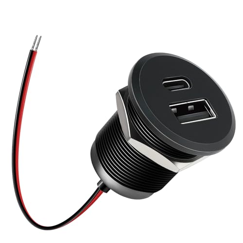 acegoo 24W USB C Car Charger, Aluminum Fast Charging 12V USB Outlet - color: Small Panel