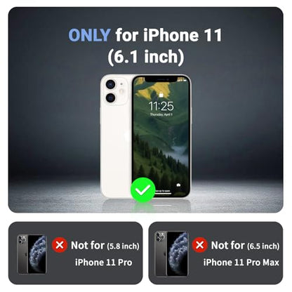 jaroco Magnetic for iPhone 11 Case Heavy Duty Protection Army Green | Compatible with MagSafe,Military Grade Drop Protection,Translucent Matte,Non-Slip,Shockproof 2-Layer Durable Bumper Case - color: Army Green, size: iPhone 11