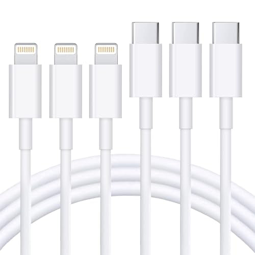 iPhone Charger 3Pack 3FT USB C to Lightning Cable [Apple MFi Certified] - size: 3 feet