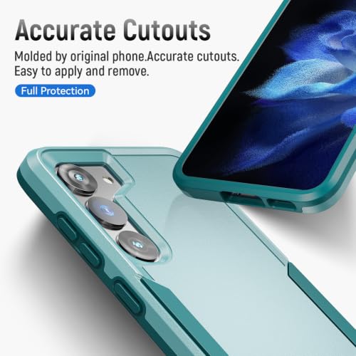 for Samsung Galaxy S23 Case with HD Screen Protector, Dual Layer Military Grade Drop Tested, Heavy Duty Rugged Shockproof Non-Slip Outdoor Protective Cover, Green - color: Green