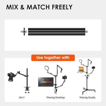 TARION Modular Base Extension Rod 21.6"/55cm Pole Set (2X 10.8 Sections) - size: Base Rod 21.6" / 55cm