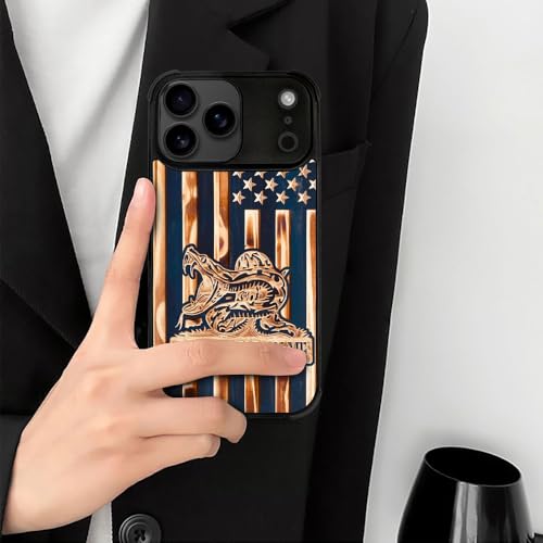 case for iPhone 17 Pro Max,Compatible with Magsafe,All-Round Protection Shockproof Anti-Scratches TPU Case Cover-Dont Tread On Me Wood Grain American Flag - color: Dont tread on me Wood grain American flag, size: IPhone 17 Pro Max