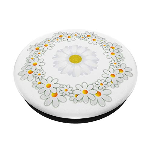 Daisy Pop Socket White Yellow Floral Design Beautiful Flower