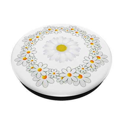 Daisy Pop Socket White Yellow Floral Design Beautiful Flower