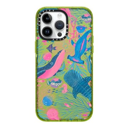 CASETiFY for iPhone 14 Pro Max Case - Impact | Slim Fit | 8.2 ft. 4x Military Grade Drop Protection | Under the Sea by Grace Andersson | Kiwi - color: Under the Sea by Grace Andersson