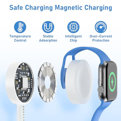 for Apple Watch Charger Fast Charging,3 in 1 Multi Charger Cable - color: White, size: C+L-3.3FT