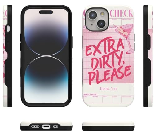 Casely iPhone 15 Plus Case | Extra Dirty Please | Fun on Weekdays | Bold Protective Design | Compatible with MagSafe - color: Extra Dirty Please | Fun on Weekdays