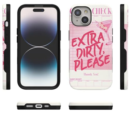Casely iPhone 15 Plus Case | Extra Dirty Please | Fun on Weekdays | Bold Protective Design | Compatible with MagSafe - color: Extra Dirty Please | Fun on Weekdays