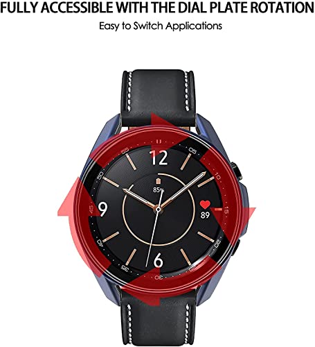 E ECSEM Compatible with Samsung Galaxy Watch 4 Classic 42MM 46MM Case Soft Plated TPU Protective Bumper Cover Case for Galaxy Watch 4 Classic Smartwatch Accessories (46MM) - size: Galaxy Watch 4 Classic 46MM