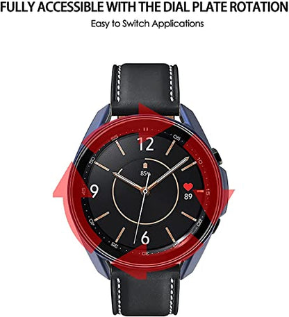 E ECSEM Compatible with Samsung Galaxy Watch 4 Classic 42MM 46MM Case Soft Plated TPU Protective Bumper Cover Case for Galaxy Watch 4 Classic Smartwatch Accessories (46MM) - size: Galaxy Watch 4 Classic 46MM