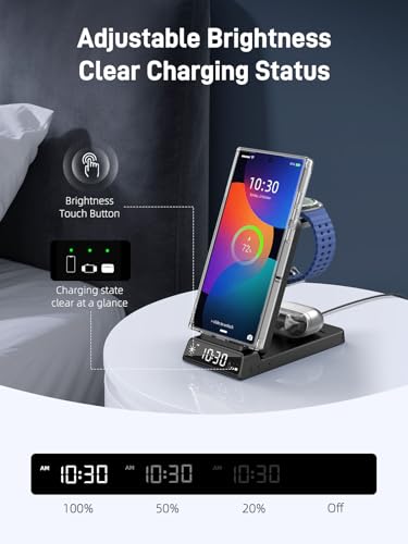 Magnetic Wireless Charger for Samsung, Charging Station for Galaxy S26 - color: Carbon Fiber Black