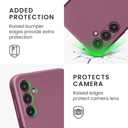 kwmobile Case Compatible with Samsung Galaxy A14 5G Case -Soft TPU Back Phone Cover - with Metallic Look - Metallic Lavender - color: Metallic Lavender, size: Galaxy A14 5G