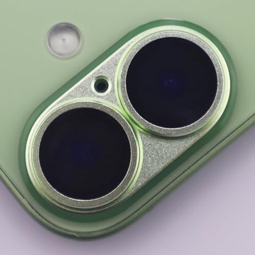 for iPhone 17 Camera Lens Protector Tempered Glass Metal Full Coverage Lens Cover Accessories (Green) - color: Green