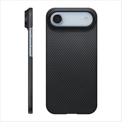 pitaka for iPhone Air Case 6.5", Compatible with MagSafe, Ultra-Slim Case with Caseless Touch Feeling, 600D Aramid Fiber Woven, Black/Grey(Twill) - color: Black/Grey (Twill)