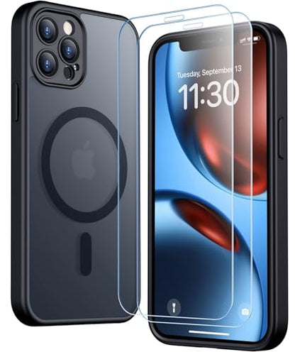 SPIDERCASE Magnetic for iPhone 12 Pro Max Case, Black - color: Black, size: Iphone 12 Pro Max 6.7"